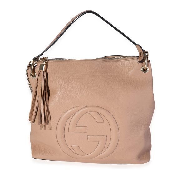Gucci Tan Pebbled Leather Soho Hobo Bag - Picture 1 of 8